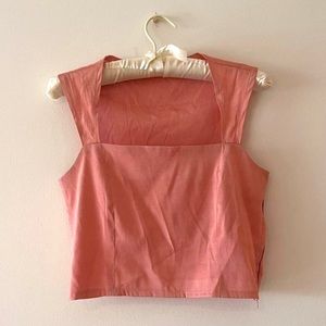 Reformation Vintage Pink Silk Top